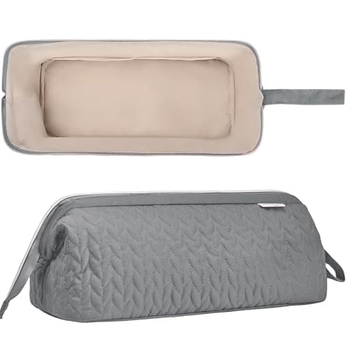 KarSyon Shark Flex Style Case for Dyson Airwrap Hair Dryer Brush Revlon Hair Tools Travel Bag Carrying Case Flat Curling Iron Organizer (Grey) - Thumbnail 3