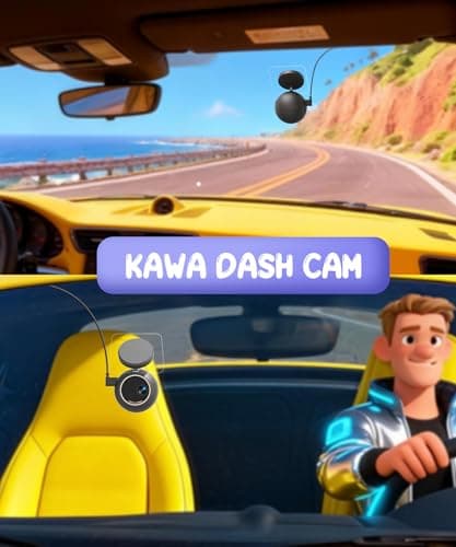 KAWA Dash Cam 2K with Voice Control,Mini Spherical Front Dashcam, 360° Rotatable Mount,32G SD Card,Built-in WiFi and App,G-Sensor,NightEagle Engine, 24H Parking Monitor, Video Recorder for Cars - Thumbnail 4