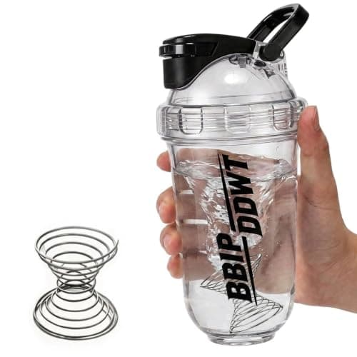 BBIPDDWT 20 oz Protein Shaker Bottle, white - Image 1