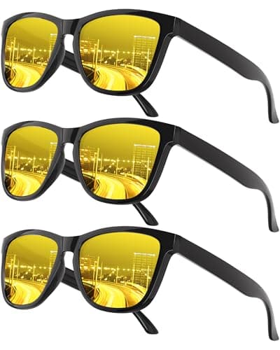 QALLY Night Vision Glasses, Night Driving Glasses Anti Glare HD Night-Vision Lens for Women Men - Image 1