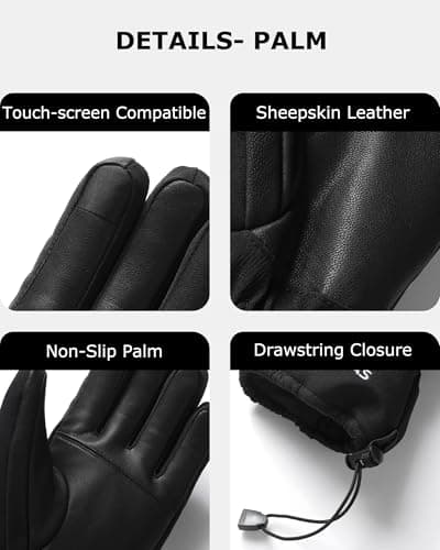 Venustas Heated Gloves for Men & Women, Rechargeable Electric Gloves for Arthritis, Winter Heated Motorcycle Ski Work Gloves - Thumbnail 3