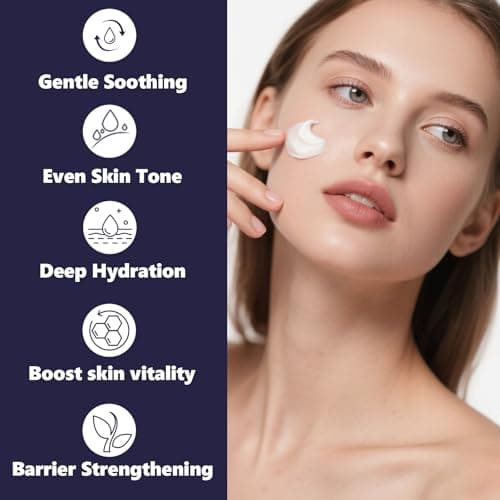 DEBAIY Night Cream Moisturizer Face with 3% Tocopherol, 3% Shea Butter, 2% Vitamin C, Boosts Skin Barrier for All Skin Types (3.53oz/100g) - Thumbnail 5