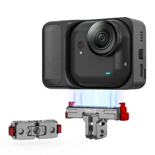 BRDRC Quick Release Mount for Insta360 GO Ultra, Aluminum Alloy Magnetic Expansion Adapter with 1/4 Inch Screw & for GoPro Adapter for Insta 360 GO Ultra Accessories