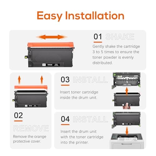 Jeostarky TN920XL TN920 Toner Compatible for Brother TN-920 XL TN920XL Toner with chip Replacement for HL-L6210DW HL-L6210DWT HL-L5210DN HL-L5210DW HL-L5210DWT HL-L6310DW MFC-L6810DW(2 Black) - Thumbnail 6