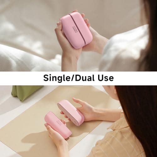 Hand Warmers Rechargeable 2 Pack, AI Electric Handwarmers, Portable Pocket Heater, Gifts for Christmas, Outdoor, Hunting, Golf, Camping Accessories (Pink) - Thumbnail 6