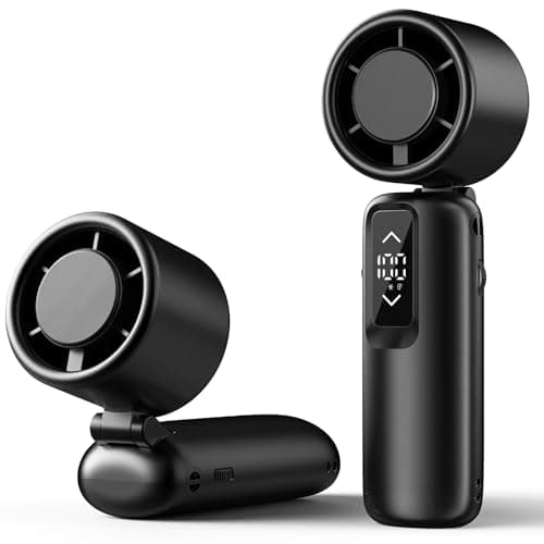 Guirngou Portable Handheld Turbo Fan, 1-100 Gear Wind, Battery Operated, Up to 23 Working Hours, 3 IN 1 Personal Fan with Air Turbo Tech, Cooling Essentials for Indoor/Outdoor - Image 1