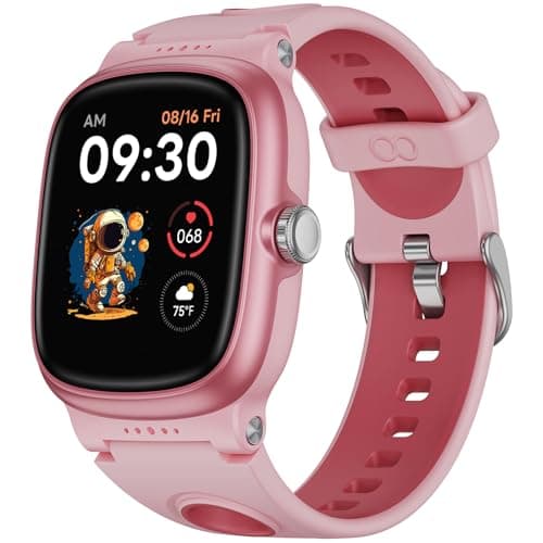 Smart Watch for Kids with Heart Rate Sleep Monitor, Games/Alarm/IP68 Waterproof Smart Watch for Boys Girls, Step Calorie Pedometer Activity Tracker, Kids Fitness Watch Birthday Gifts for Aged 4-16 - Image 1