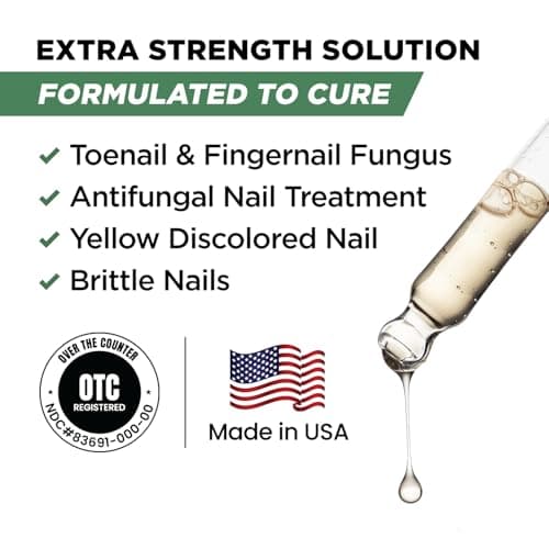 Toenail Renewal Solution Extra Strength Care for Toe Nail & Fingernails - Nail Repair Solution for broken, Discolored Nails - Renews Damaged Cracked Ingrown Toenail Made In USA 0.50 Fl Oz - 2 Pack - Thumbnail 2