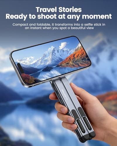 LENTION Magnetic Foldable Laptop Stand, 8-Level Adjustable Aluminum Laptop Riser, N52 MagSafe Phone Tablet Tripod Holder, Portable Ergonomic Desk Stand for 10-16 Inch Laptop Home Office Travel - Thumbnail 6