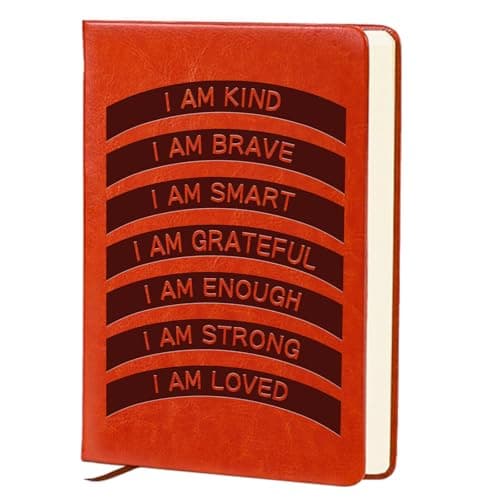 QDWXDEL Inspirational Gifts for Women,A5 Hardcover Leather Journal for Women,Journal Notebook for Work,Thank You Gifts,Teacher Appreciation Gifts (I AM Kind) - Image 1