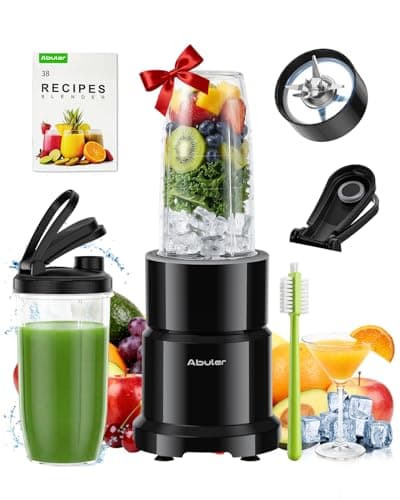 Blender for Smoothie, Abuler 1200W Personal Blender for Shake and Smoothies for Kitchen with 2 No-BPA 20oz Portable Cups, Single Serve Smoothies Maker Mixer for Juices, Nutritious Recipe - Image 1