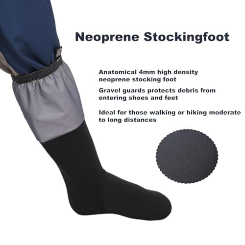 Raprance Breathable Chest Wader for Fishing - Stockingfoot Design, Lightweight Men's Waders (Trout, Salmon Fishing Gear)(XL) - Thumbnail 6