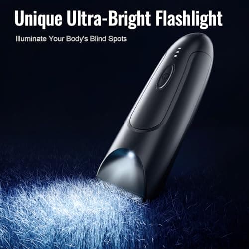 CLEVEB Body Hair Trimmer for Men & Women, Waterproof Rechargeable, Length Adjustable, Multifunctional Shaver with LED Indicator - Thumbnail 6
