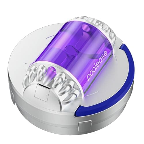 Cordless Robotic Pool Vacuum, 45W Dual‑Motor Automatic Pool Cleaner, 2L Large Debris Capacity, Auto Self‑Parking, 9‑Safety Protection, Ideal for Flat Bottom Inground & Above‑Ground Pools