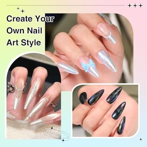 24 Color Glitter Patting Nail Gel Polish, Pearlescent Ombre Painting Gel Palette with Sponge Applicators for Blush Blooming Floral Aura French Manicure DIY Nail Art Palette - Thumbnail 4