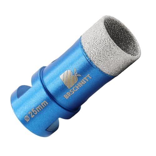 BRSCHNITT 1 Inch Diamond Drill Bit for Glass, Porcelain, Tile, Ceramic, Marble - Glass Hole Saw with 5/8-11 Thread - Image 1