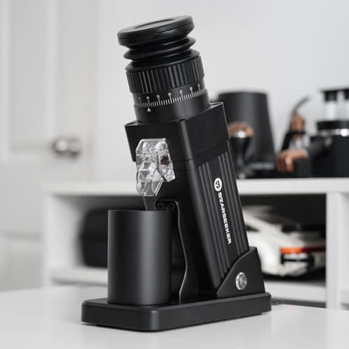 STARSEEKER E55 Pro Electric Coffee Grinder, 55mm Titanium Conical Burr - Professional Espresso Grinder with Stepless Adjustment & Anti-Static Tech, for Home, Office, Café Use - Thumbnail 3