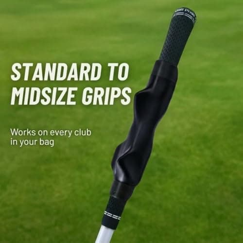 Golf Grip Trainer,Golf Club Grip Right Hand Trainer swing training for Improved Hand Positioning Improve Swing Consistency (Black) - Thumbnail 2