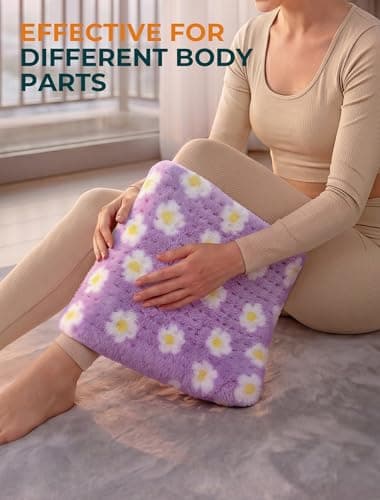 ALLJOY Heating Pad for Back, Cute Heating Pad for Period Cramps, FSA Eligible HSA, Self-Care Birthday Gifts for Women Mom Wife Her, Heating Pad for Neck Shoulder Back, 24" x 12" - Thumbnail 6