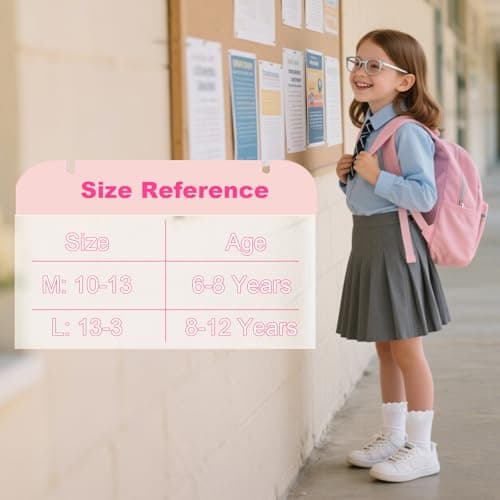 BISOUSOX Girls Socks 6-8 Years Old White Ruffle Cute Ankle Crew Frilly Ruffled Kids School Dress Socks for Girls 8-10 12 - Thumbnail 5