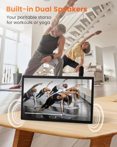 HOOGEE 15.6 Inch Pro Tablet Android 14 Large Tablets 2025 Helio G99 Octa-Core 12GB+128GB, 1TB Expandable, 1080P 12000mAh 15W Fast Charge - Thumbnail 4