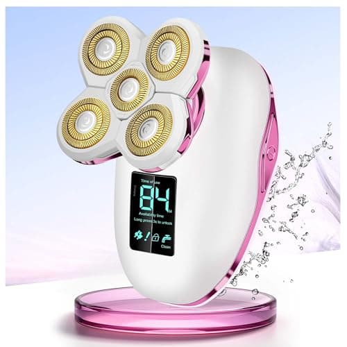 Electric Razors for Women- Waterproof & Travel Lock for 5D Rotary Shaver - Image 1