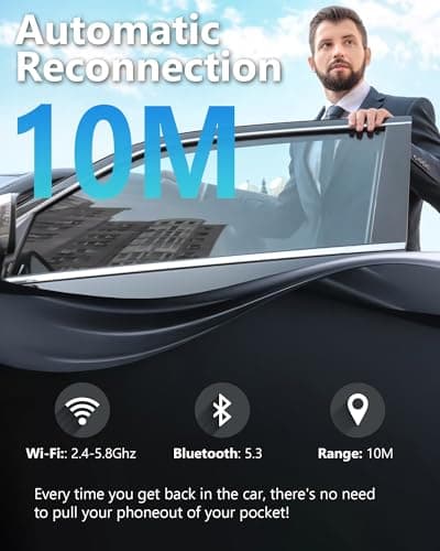 2 in 1 Wireless Carplay Adapter -Android Auto Adapter, 5.4/6GHz for iPhone - Thumbnail 6