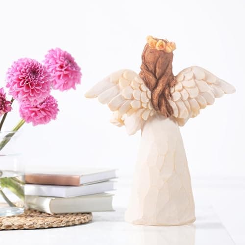 Kohehe Grandma Gifts,Grandma Birthday Gifts from Granddaughter,5.12" Handmade Angel Figurine,Meaningful Grandmother Gift Ideas for Birthday Christmas Mothers Day - Thumbnail 4