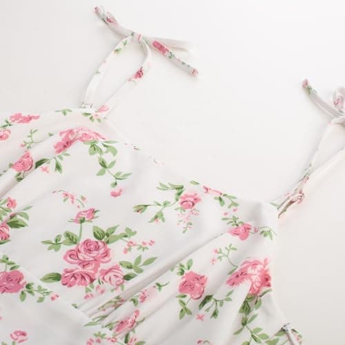 Belle Poque 2026 Summer Casual Pink Flora Cocktail Dresses Sweatheart Neck Sleeveless Flowy Swing Sundresses XX-Large - Thumbnail 3