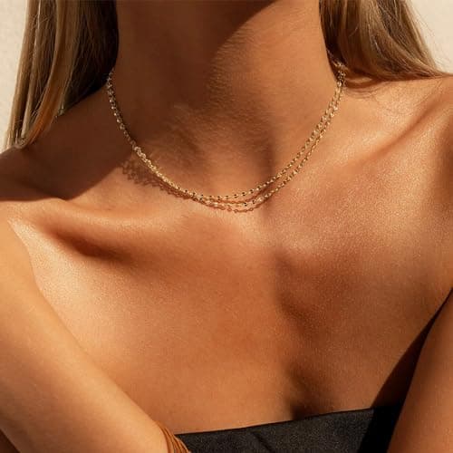 BAYLAY Gold Chain for Women - 18K Gold Plated Chain Necklace Woman Dainty Gold Necklace for Women Gold Jewelry Gifts Size 20 inch - Thumbnail 3