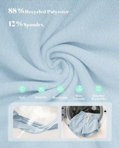 iceROSE Sweat Shorts for Women, Athletic Running Workout Drawstring Casual Lounge Loose Summer Shorts with Pockets - Thumbnail 4