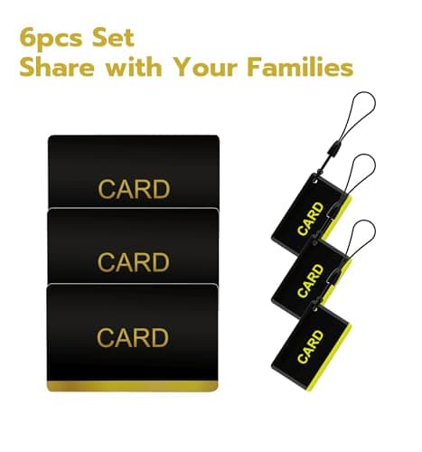 Anweller RFID Cards for Smart Locks, 13.56MHz, 6 Pack (3 Large + 3 Small) - Thumbnail 6
