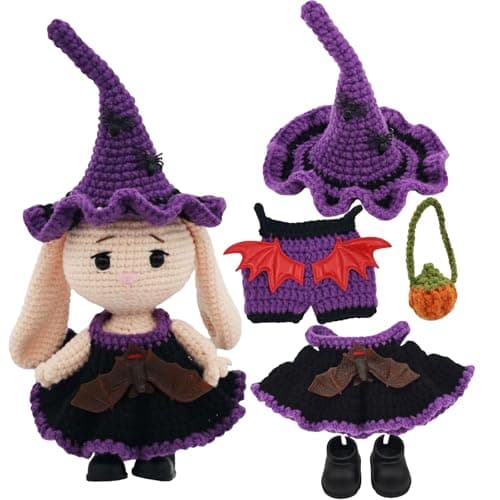 POPNANA Doll Clothes Set for 15-17cm Halloween (No Doll) A (Purple;)