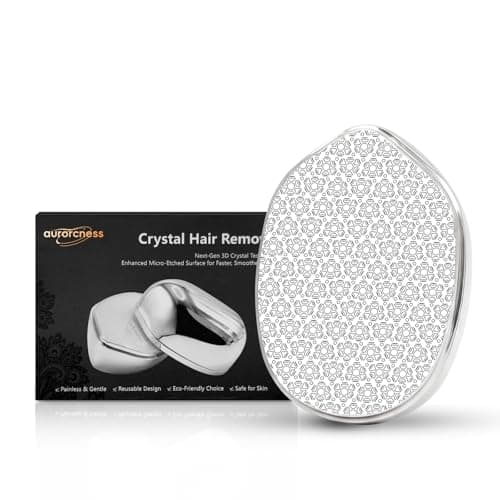 Aurorcness Crystal Hair Remover for Women Men, Hair Removal Device with 5th Nano Crystal Tech, Painless Exfoliation Epilators Reusable Epilator Device, Magic Hair Eraser for Whole Body Use