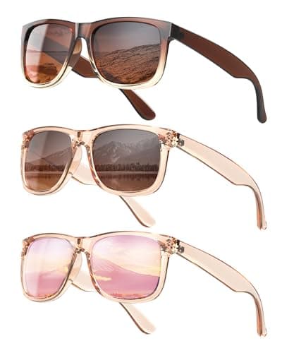 KALIYADI Womens-Sunglasses Polarized-Sunglasses for Women: Retro Trendy Sun Glasses With UV400 Protection for Driving Travel - Image 1