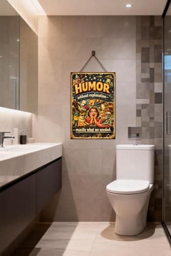 Humor Without Explanation Metal Tin Sign Funny Retro Wall Decor UFO Alien Sasquatch Dogo Pizza Skeleton Lava Lamp 8x12 Inch Iron Art Plaque Vintage Humor Poster - Thumbnail 2