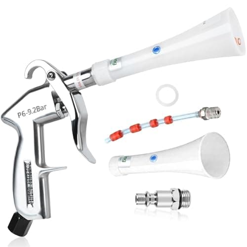 Duriumon Tornado Car Cleaning Gun with Adjustable Air Flow Nozzle, Air Blower Gun for Car Detailing, High Pressure Dry Cleaning Gun Quickly Blasts Dust & Dirt Works with Air Compressor - Image 1
