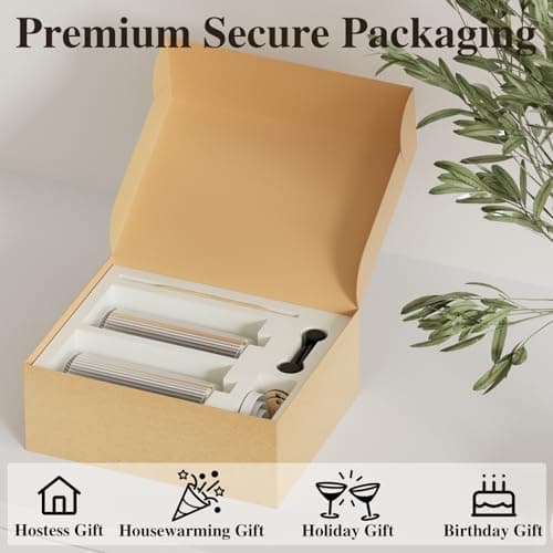 18Oz Soap Dispenser Set with Black Stainless Steel Pump & Wood Tray - Vertical Stripe Design Refillable for Dish Soap & Hand Soap, Fits Kitchen & Bathroom Countertops - Thumbnail 6