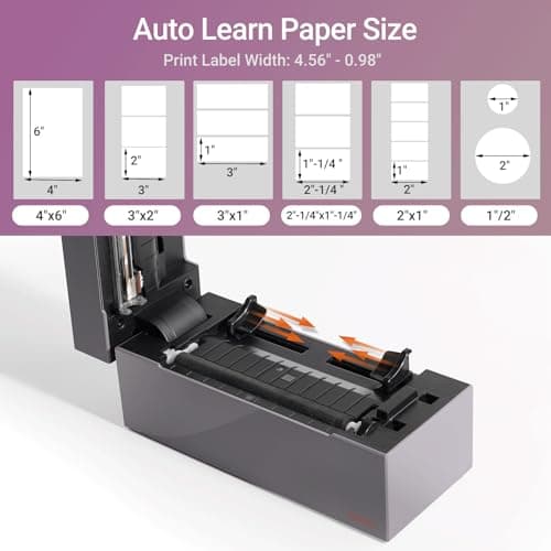 ORGBRO Z1 Thermal Shipping Label Printer, 4x6 Label Printer for Small Business, High Speed for Commercial Grade Shipping Packages, Support Windows, Mac, Chrome and Linux (USB Only) - Thumbnail 4