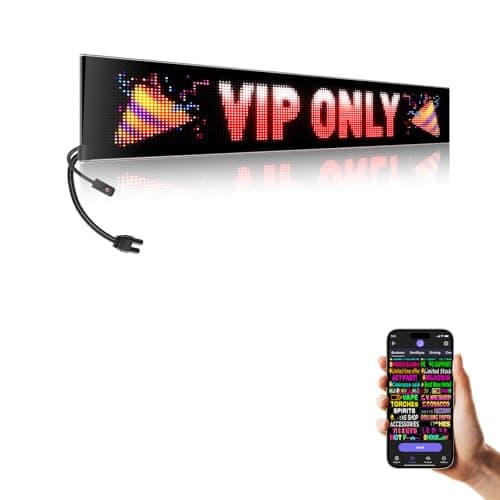 Large Programmable Indoor Window LED Sign, P5 Resolution LED Signs, Bluetooth App, for Business Bars Gaming Rooms Restaurants Festivals - Image 1