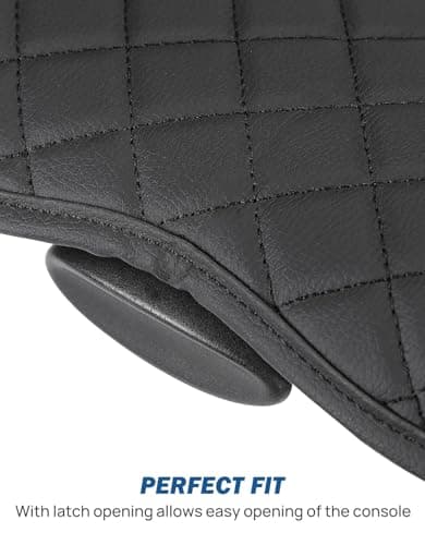 JOYTUTUS Center Console Cover Compatible with 2002-2012 Ram 1500 2500 3500 Jump Seat Console, Leather Arm Rest Armrest Cover for Car, Durable Middle Console Cover, Car Arm Rest Cover Replacement - Thumbnail 4