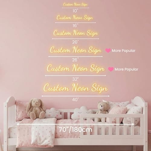 Custom Neon Signs Personalized LED Neon Sign for Wedding Bar Birthday Party Gift, Customize Neon Name Lights Sign for Teen Girl Boy Kids Trendy Stuff, Room Decor - Thumbnail 4