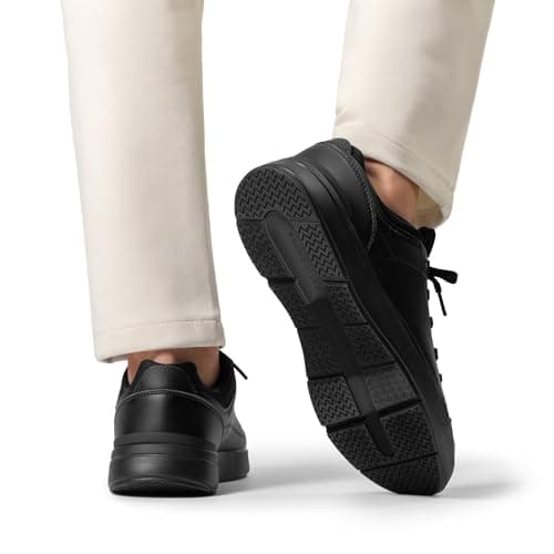 Bruno Marc Men's Lightweight Non Slip Casual Dress Fashion Sneakers Tennis Shoes Breathable Comfortable Shoes,Size 11,All Black,SBFN26015M - Thumbnail 6