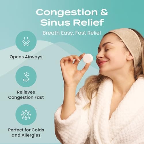 Body Restore Shower Steamers Aromatherapy 15 Pack – Fathers Day Gift for Dad, Birthday Gifts for Women & Men, Spa Stress Relief & Relaxation Self Care Gifts – Premium Eucalyptus Essential Oil Tablets - Thumbnail 3