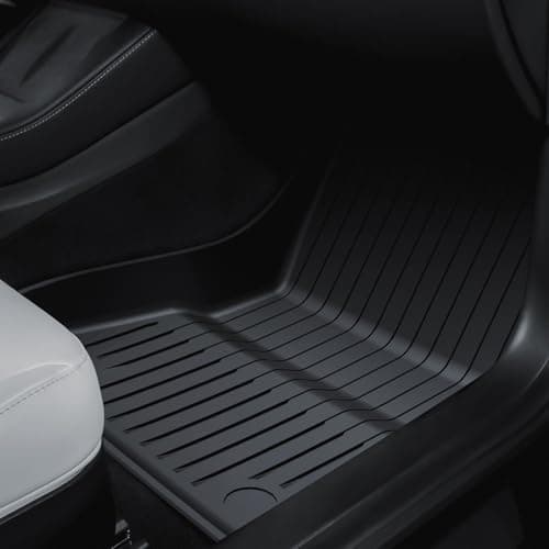 CARENTR Tesla Model 3 Highland 2024 2026 Floor Mats Set, Custom Fit All Weather TPE Car Mats with Front & Rear Floor Liners, Trunk Cargo Liner & Rear Storage Mats, 6PCS Model 3 Accessories - Thumbnail 4