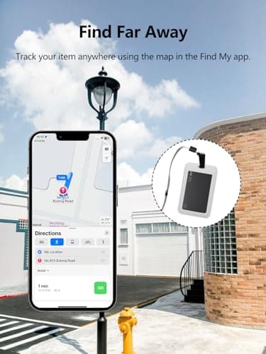 Lmrbelec Wallet Tracker Card Work with Apple Find My, Ultra-Slim Rechargeable Tracking Card Credit Card Tracker for Wallet, Luggage, Passport (for iOS, 2 Pack) - Thumbnail 5