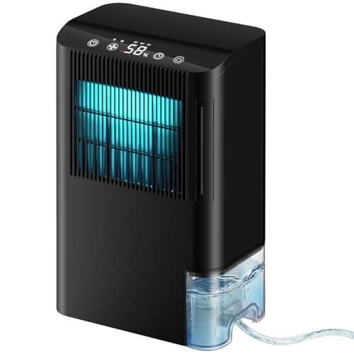 Dehumidifier, Dehumidifier for Basement with Drain Hose/Humidity Display/85 OZ Water Tank/Auto Shut Off/Washable Filter/7-Color Lights, Home Dehumidifier for Bathroom, Bedroom, Closet, RV - Image 1