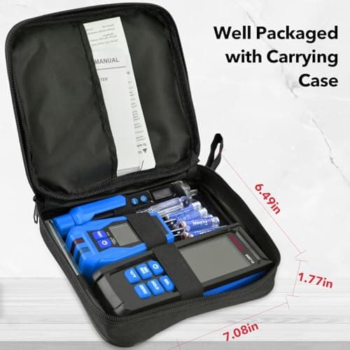 MESTEK Tool Set, Electric Tester Kit with Non-Contact Voltage Tester, GFCI Outlet Tester, Digital Moisture Meter, Home Inspector Tool Kit with Carrying Case and Batteries, 3-Piece - Thumbnail 6