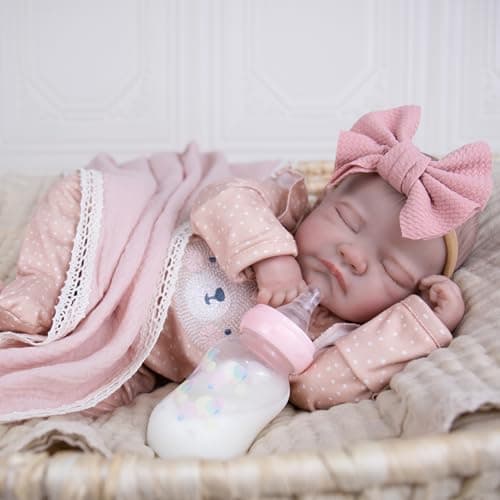 Milidool Reborn Baby Dolls, 20Inch Soft Vinyl Realistic-Newborn Baby Doll Poseable Real Life Lifelike Baby Dolls Accessories with Gift Box Toy for 3+ Year Old Girls Gifts, Pretend Play, Collection - Thumbnail 4