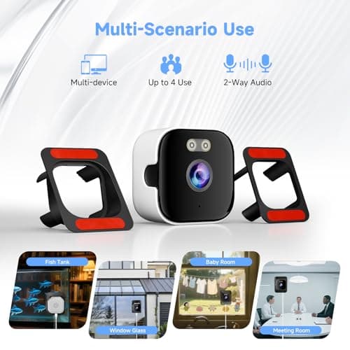AXB 4K Window Security Camera for Home: 2.4GHz&5GHz WiFi Window Camera with Dual-Light Color Night Vision - Indoor Window Cam with Motion Detection for Home Security 2Pack - Thumbnail 6